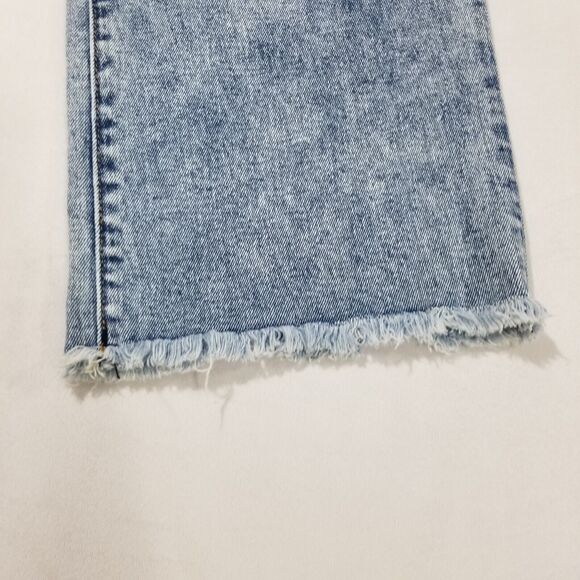 Vigoss Jeans Size 29/8 Royce 70s Stove Pipe Fray Hem Wide Leg High Rise Medium - Picture 5 of 14